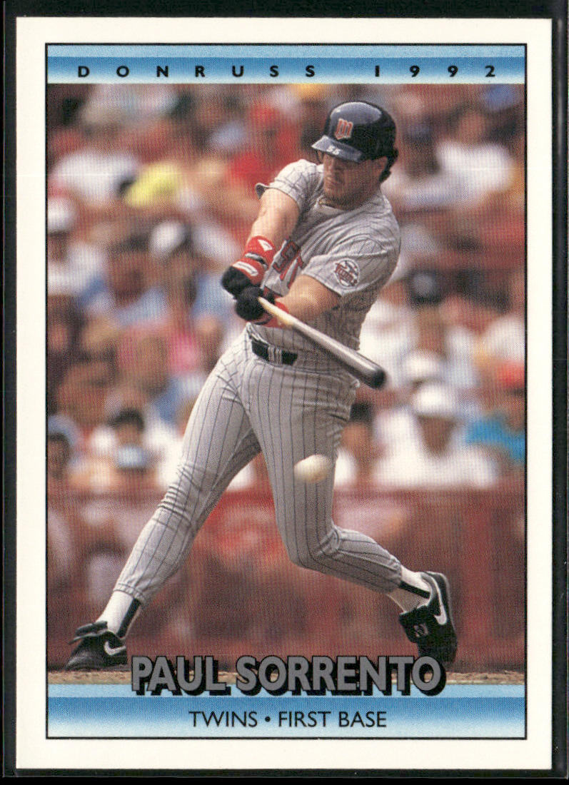 Paul Sorrento 1992 Donruss #752 Minnesota Twins