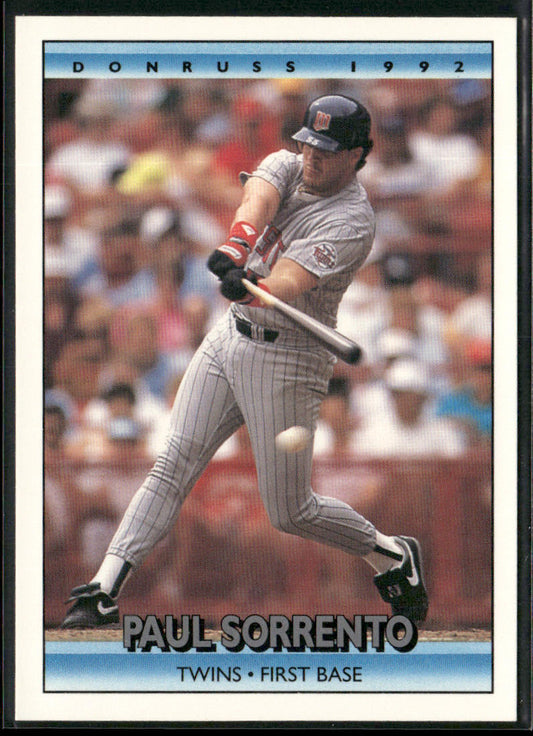 Paul Sorrento 1992 Donruss #752 Minnesota Twins