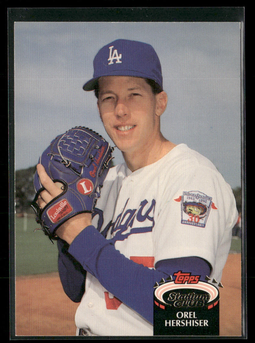 Orel Hershiser 1992 Stadium Club #431 Los Angeles Dodgers