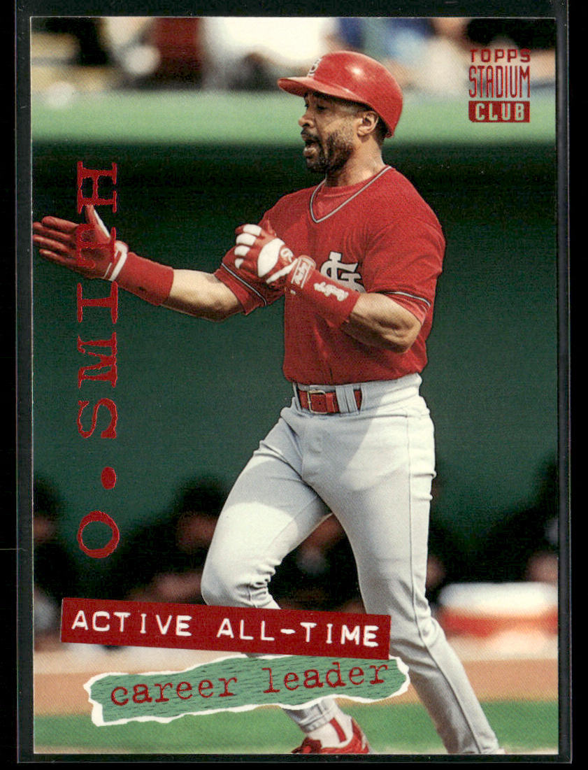 Ozzie Smith 1994 Stadium Club #541 St. Louis Cardinals