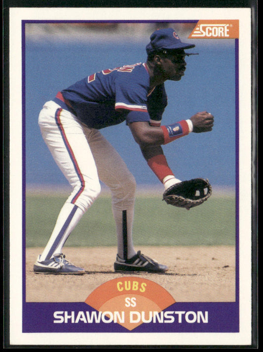Shawon Dunston 1989 Score #235 Chicago Cubs