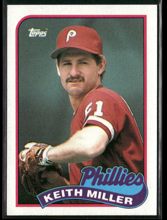 Keith Miller 1989 Topps #268 RC Philadelphia Phillies