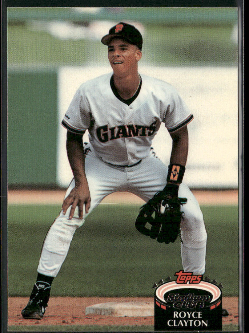 Royce Clayton 1992 Stadium Club #630b San Francisco Giants