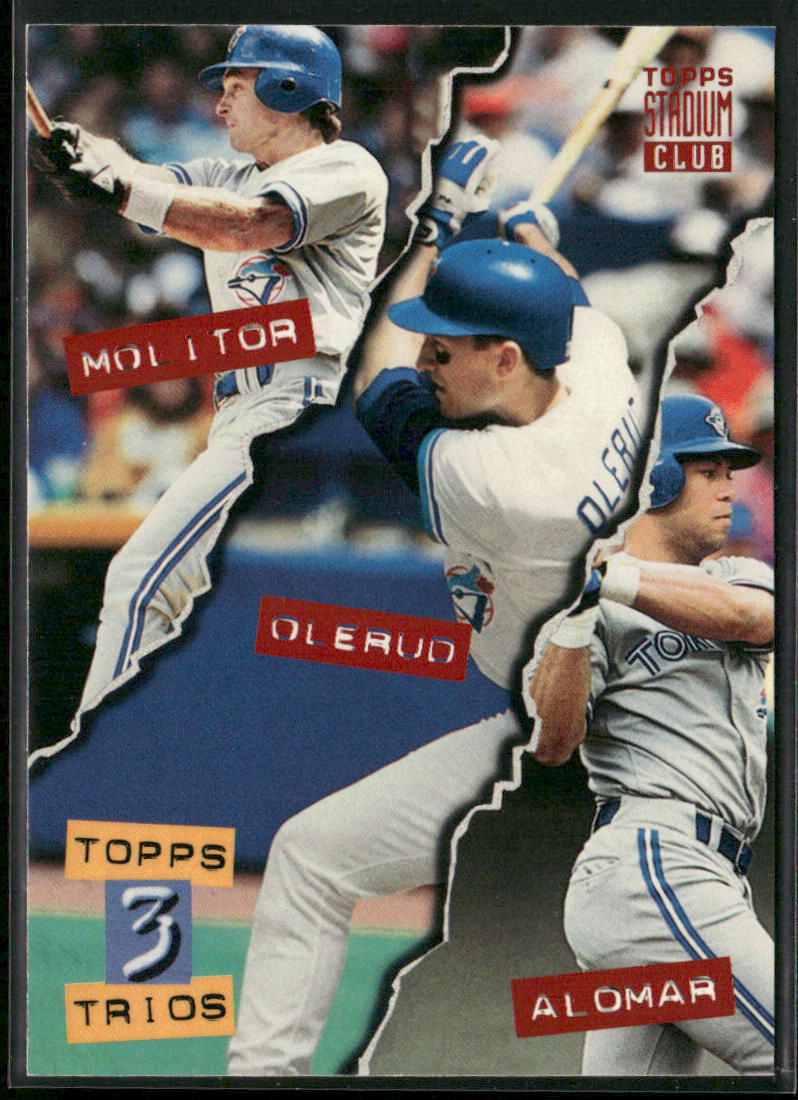 Paul Molitor / John Olerud / Alomar 1994 Stadium Club #110 Toronto Blue Jays
