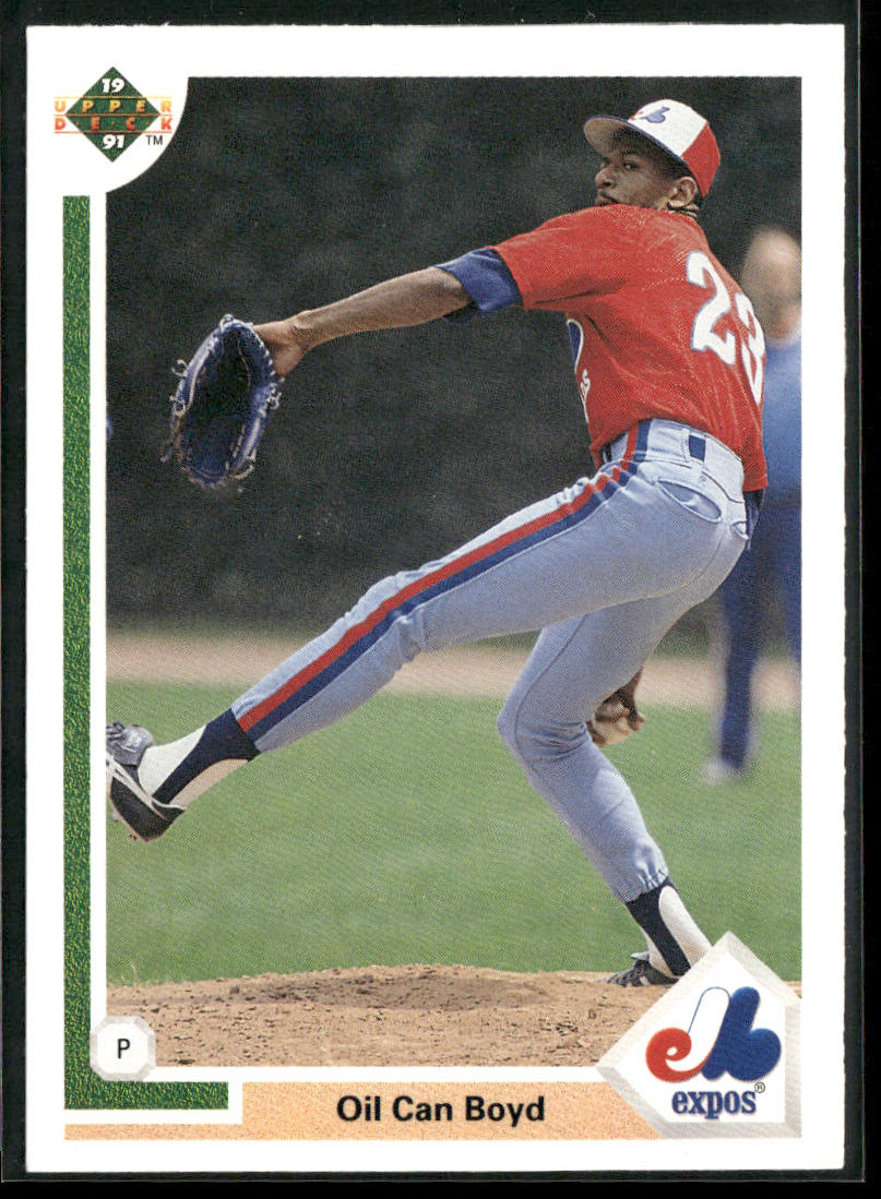Oil Can Boyd 1991 Upper Deck #359d Montreal Expos