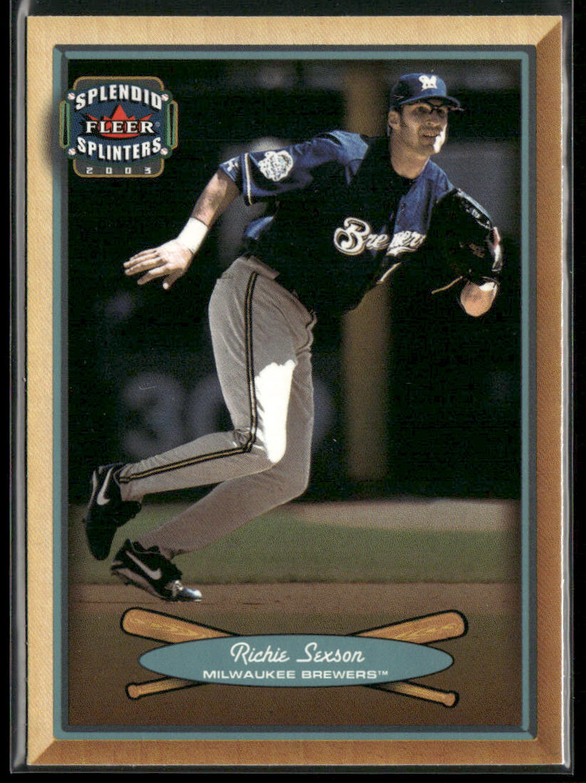 Richie Sexson 2003 Fleer Splendid Splinters #85 Milwaukee Brewers