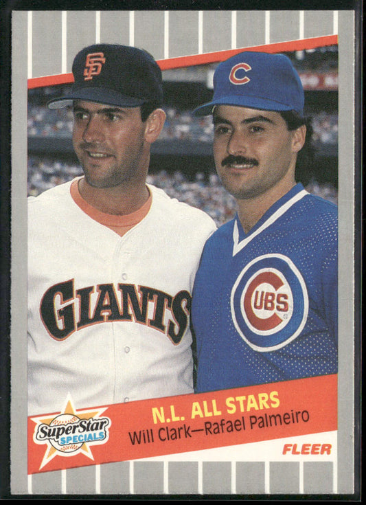 N.L. All-Stars (Will Clark / Rafael Palmeiro) SSS, CPC 1989 Fleer #631