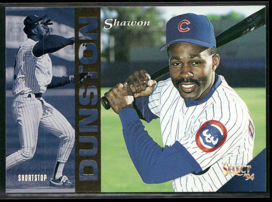 Shawon Dunston 1994 Select #136 Chicago Cubs