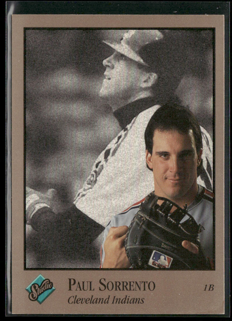 Paul Sorrento 1992 Studio #169 Cleveland Indians