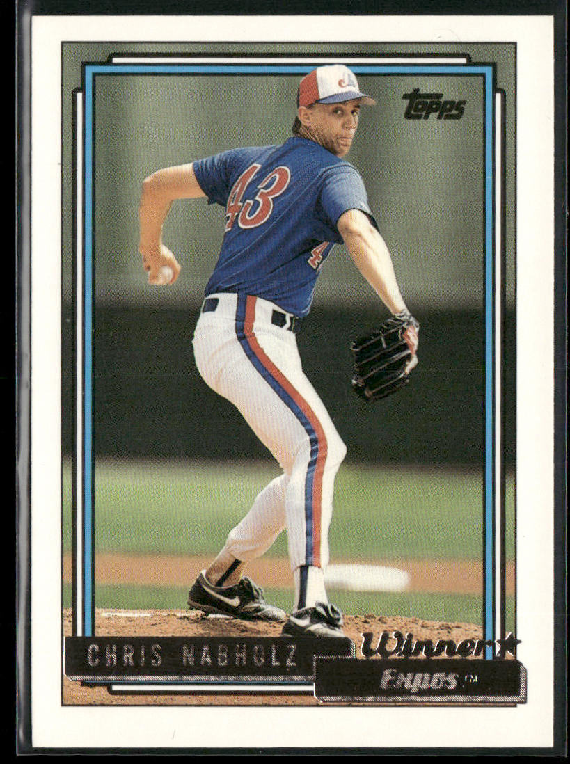 Chris Nabholz 1992 Topps Gold Winners #32 Montreal Expos