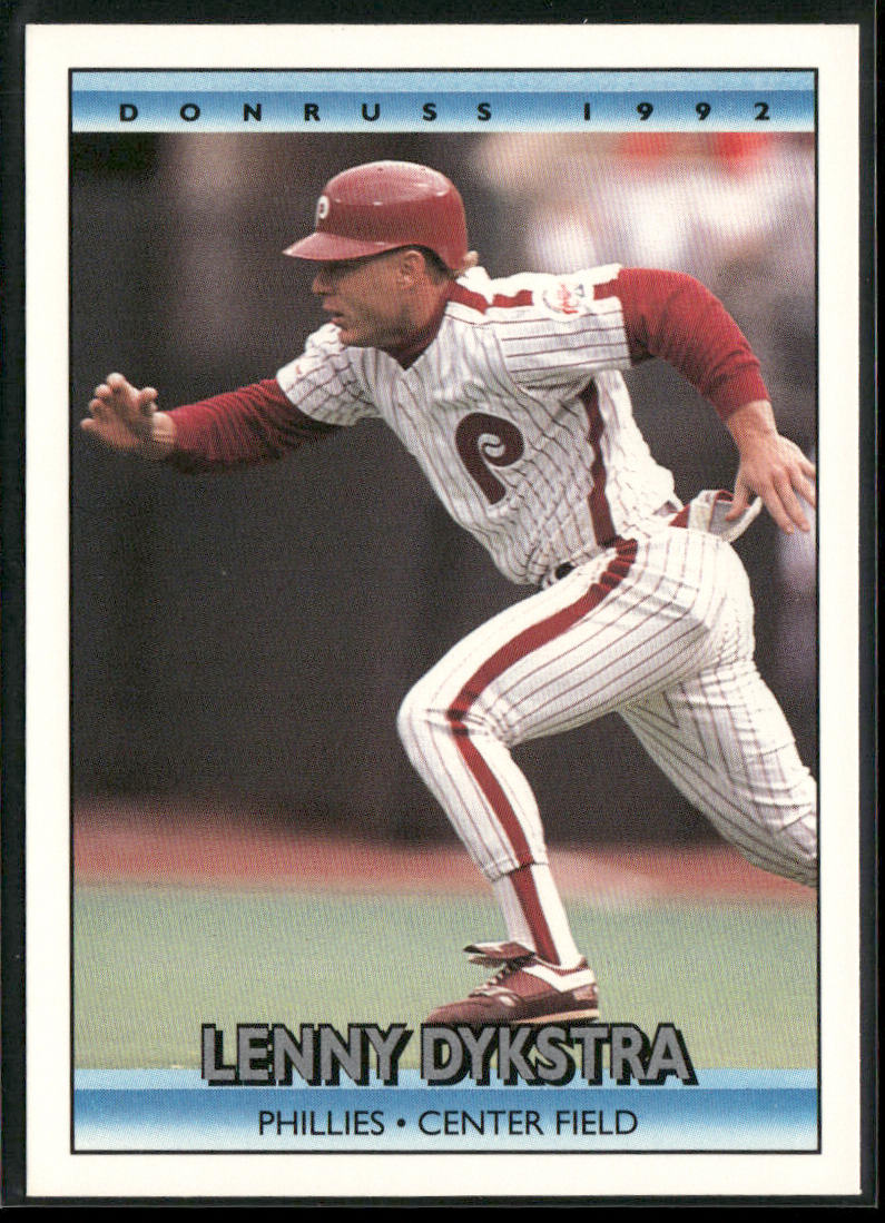 Lenny Dykstra 1992 Donruss #57b Philadelphia Phillies