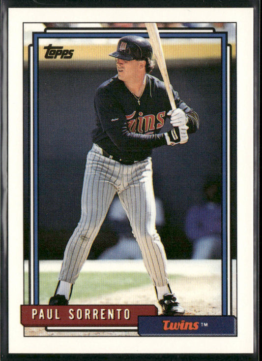 Paul Sorrento 1992 Topps #546 Minnesota Twins