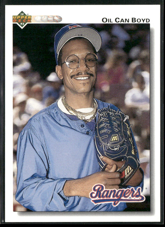 Oil Can Boyd 1992 Upper Deck #559 Texas Rangers