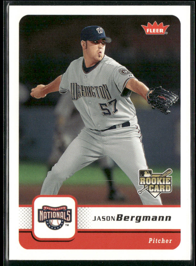 Jason Bergmann 2006 Fleer #221 RC Washington Nationals