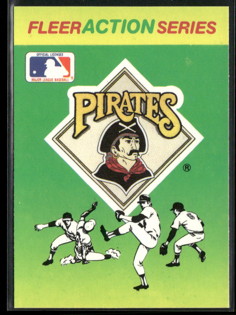 Pittsburgh Pirates 1990 Fleer Action Series Team Stickers #NNO Pirates