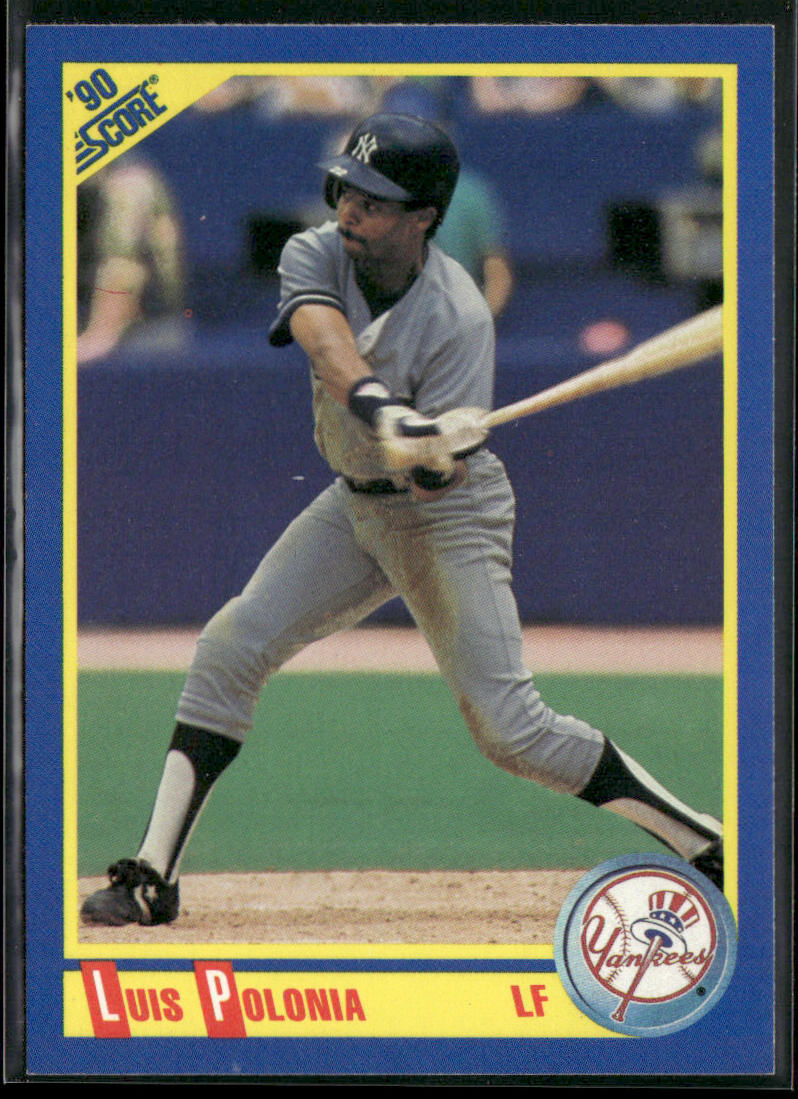 Luis Polonia 1990 Score #442 New York Yankees