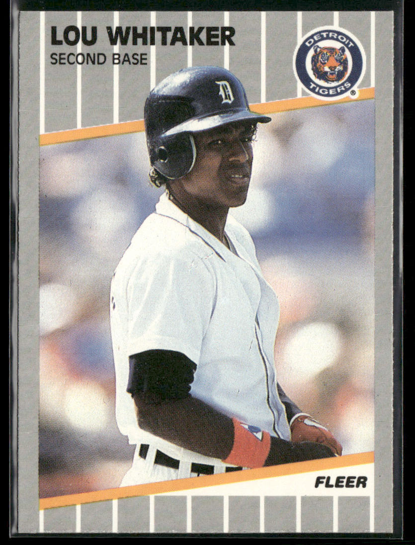 Lou Whitaker 1989 Fleer #151 Detroit Tigers