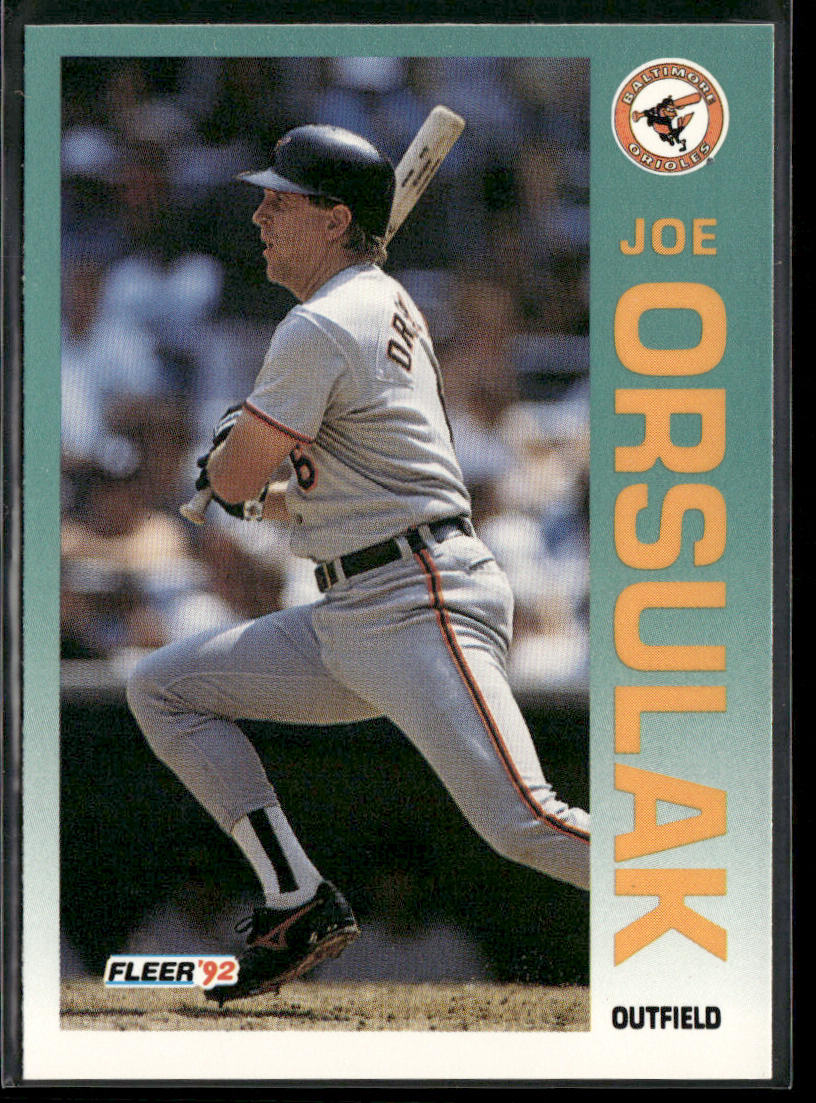 Joe Orsulak 1992 Fleer #22 Baltimore Orioles