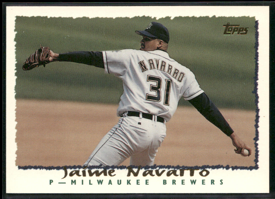 Jaime Navarro 1995 Topps #93 Milwaukee Brewers