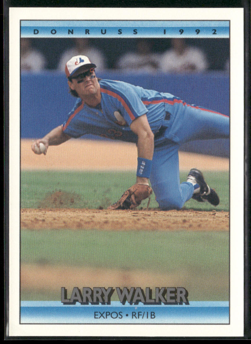 Larry Walker 1992 Donruss #259b Montreal Expos