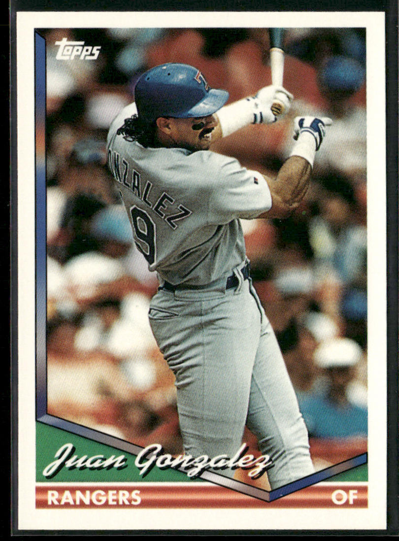 Juan Gonzalez 1994 Topps #685 Texas Rangers