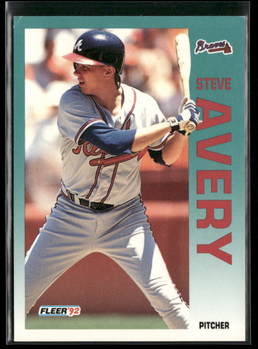 Steve Avery 1992 Fleer #349b Atlanta Braves