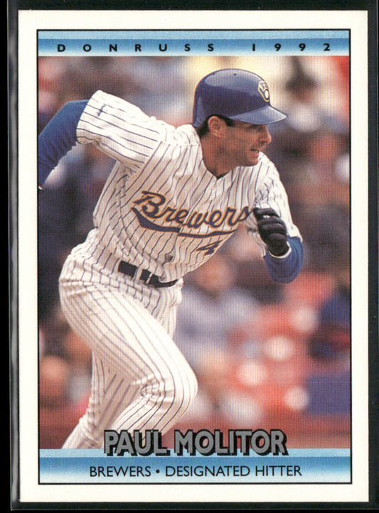 Paul Molitor 1992 Donruss #51 Milwaukee Brewers