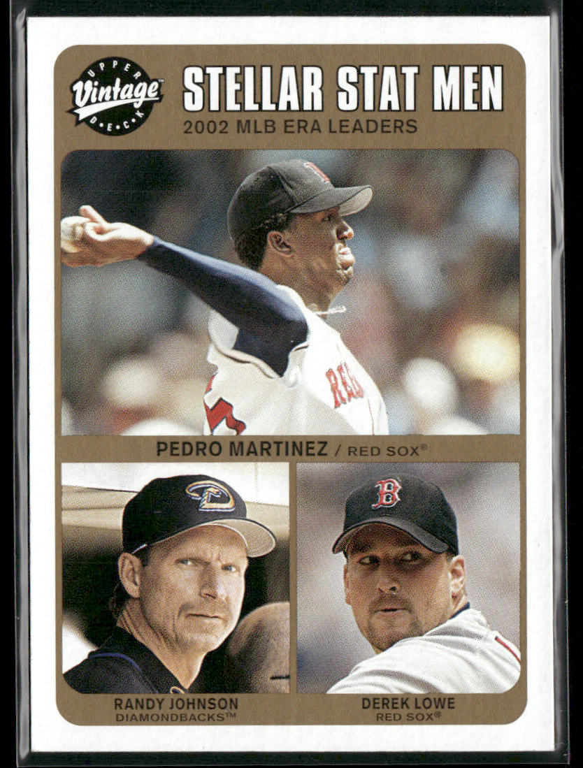 Pedro Martinez / Randy Johnson / Derek Lowe 2003 Upper Deck Vintage #234