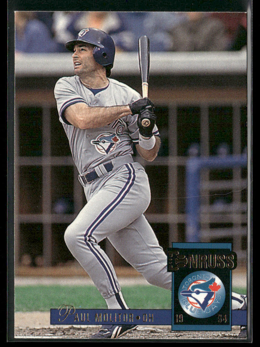 Paul Molitor 1994 Donruss #24 Toronto Blue Jays