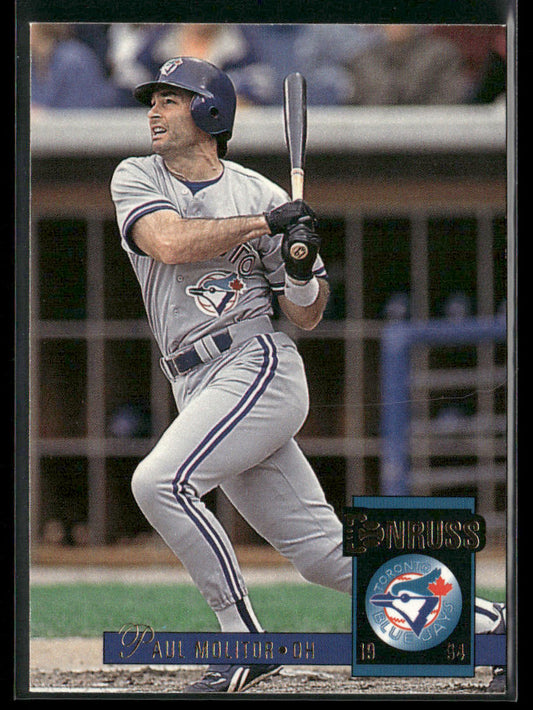 Paul Molitor 1994 Donruss #24 Toronto Blue Jays