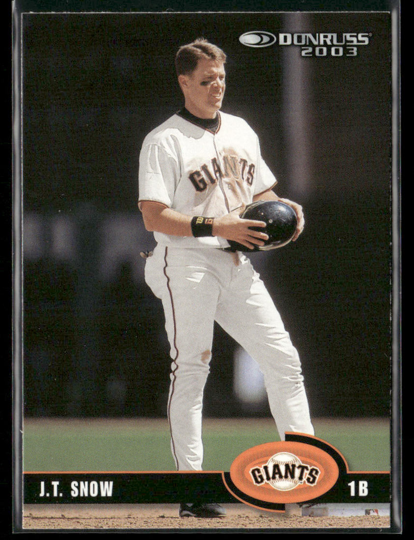J.T. Snow 2003 Donruss #386 San Francisco Giants
