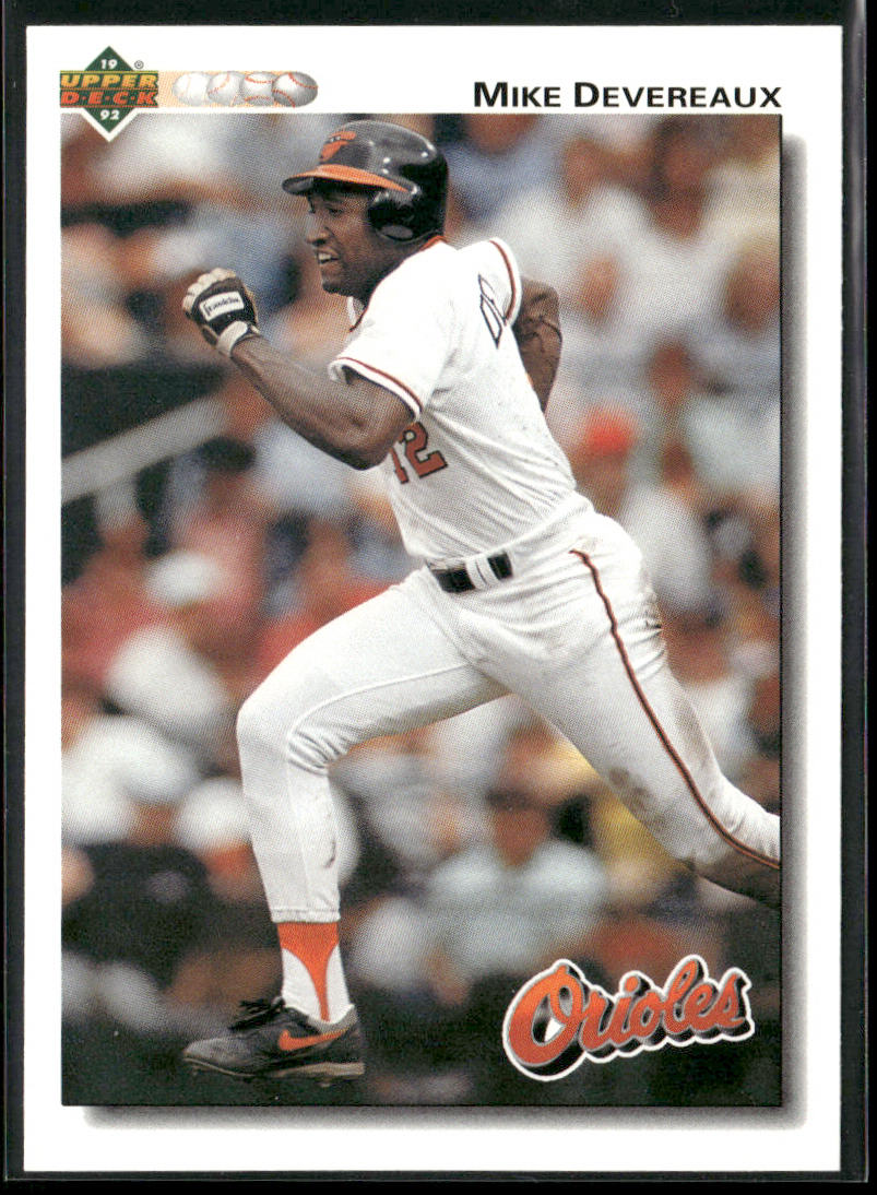 Mike Devereaux 1992 Upper Deck #209 Baltimore Orioles