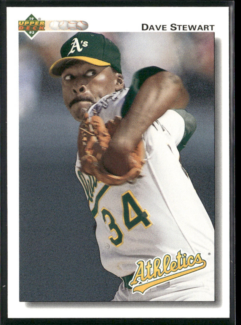 Dave Stewart 1992 Upper Deck #547 Oakland Athletics