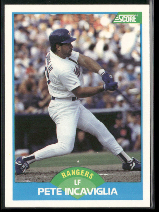 Pete Incaviglia 1989 Score #201 Texas Rangers