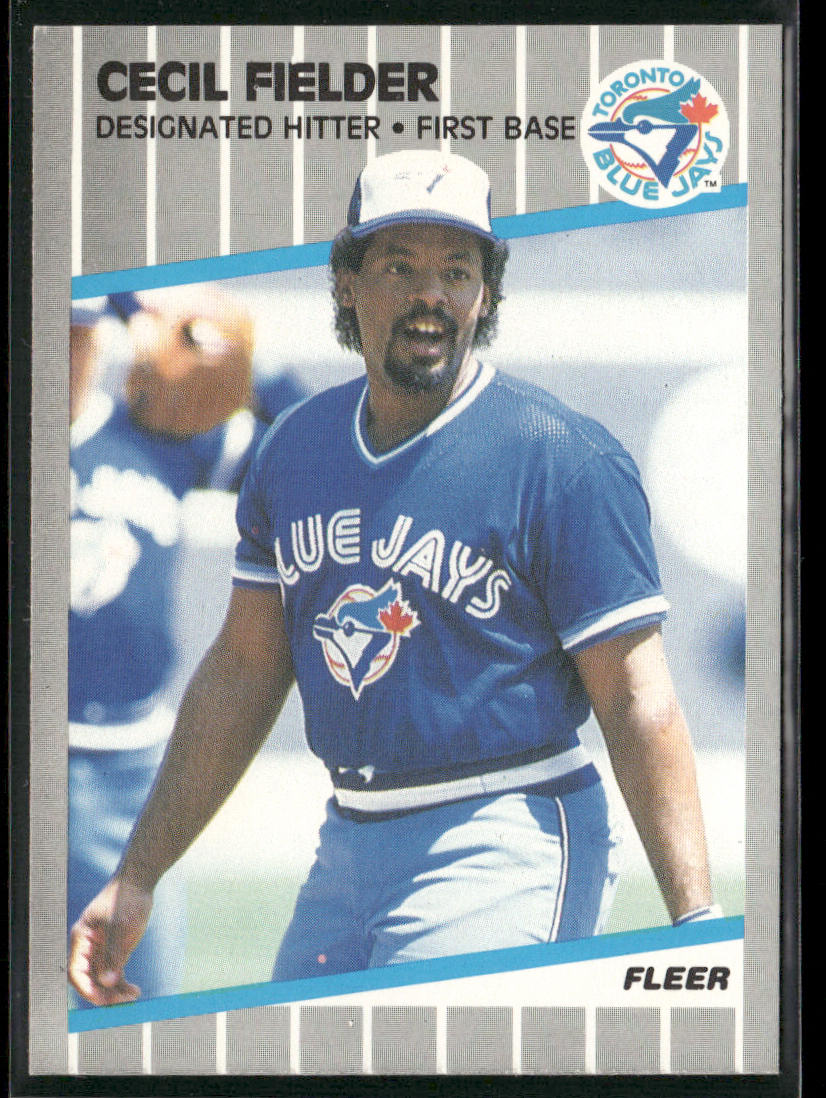 Cecil Fielder 1989 Fleer #232 Toronto Blue Jays