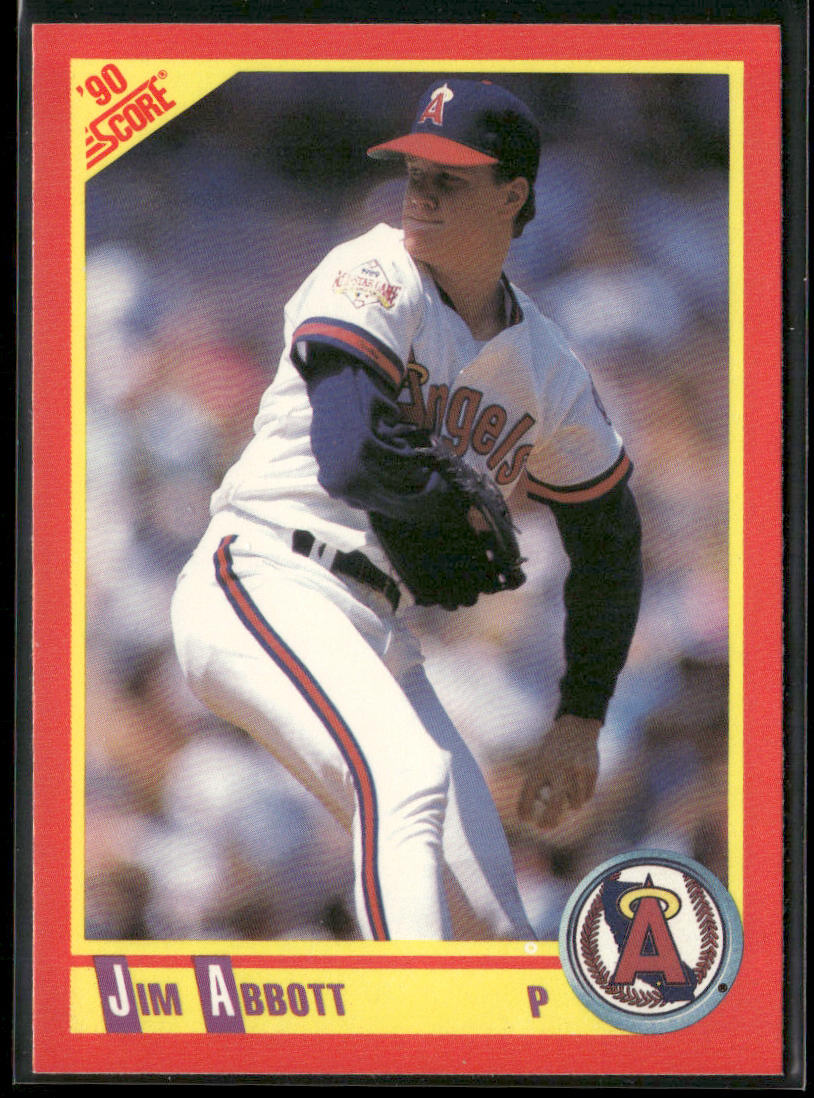 Jim Abbott 1990 Score #330 California Angels