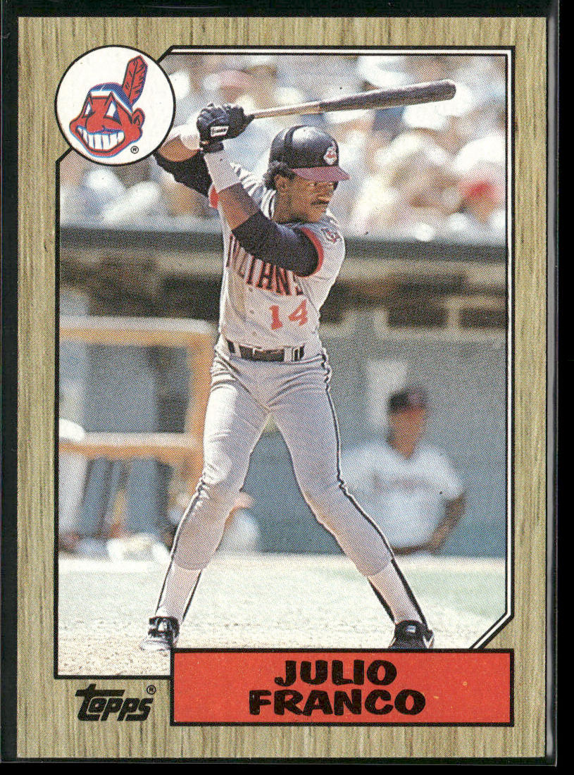 Julio Franco 1987 Topps #160 Cleveland Indians