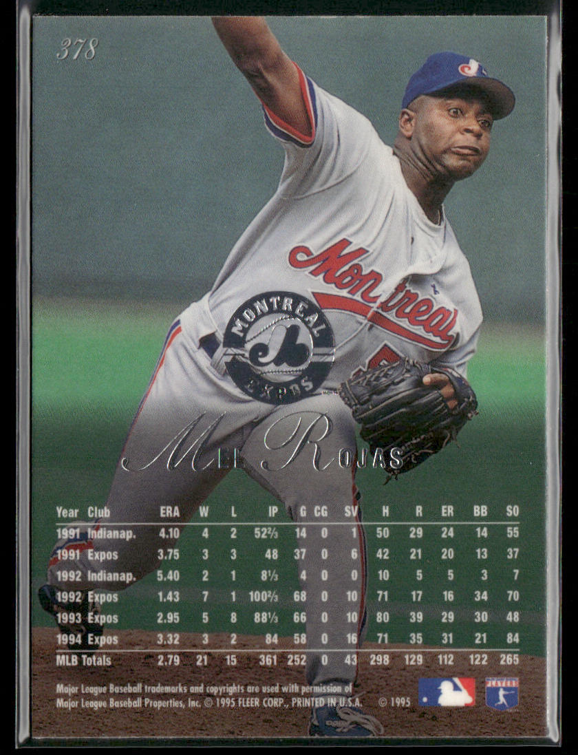 Mel Rojas 1995 Flair #378 Montreal Expos
