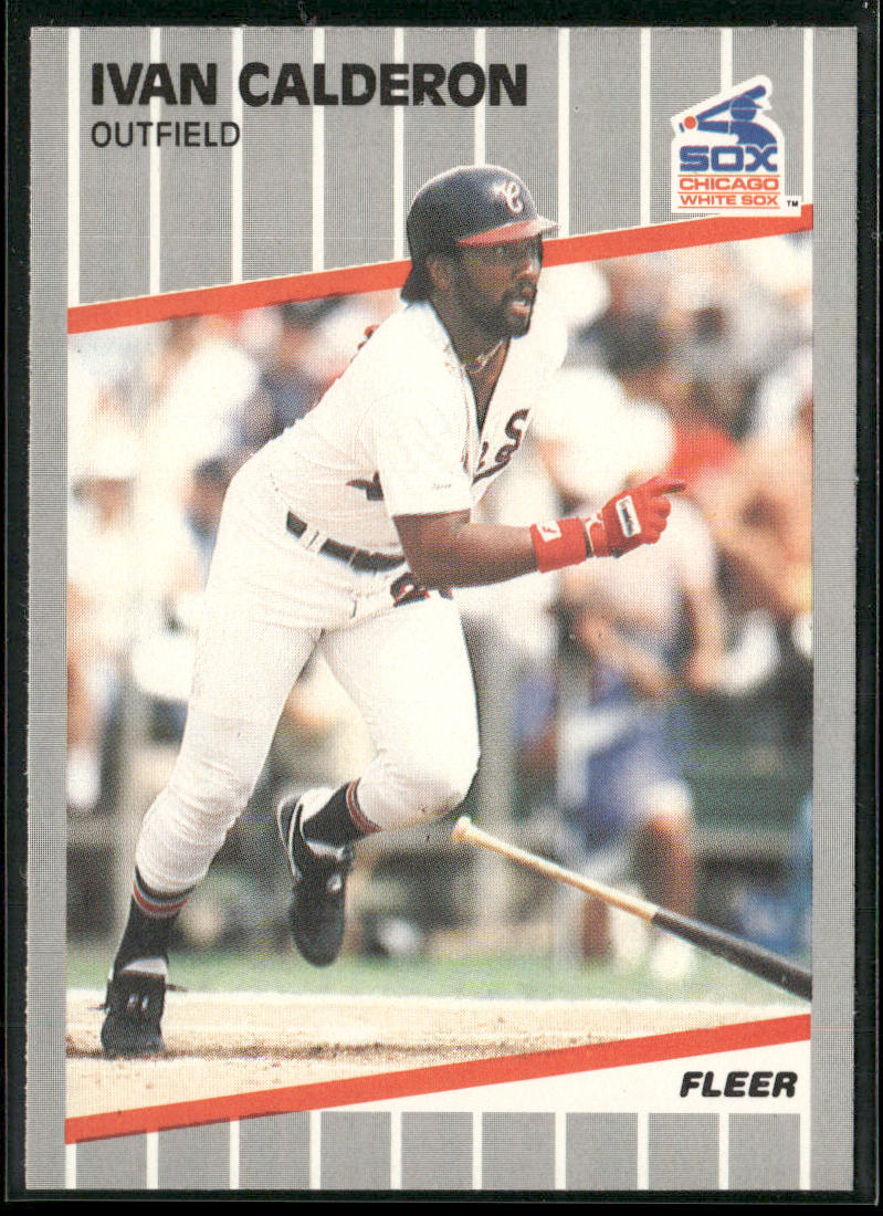 Ivan Calderon 1989 Fleer #493 Chicago White Sox