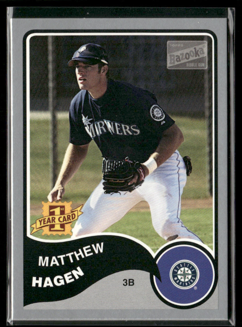 Matthew Hagen 2003 Bazooka Silver #212 RC Seattle Mariners