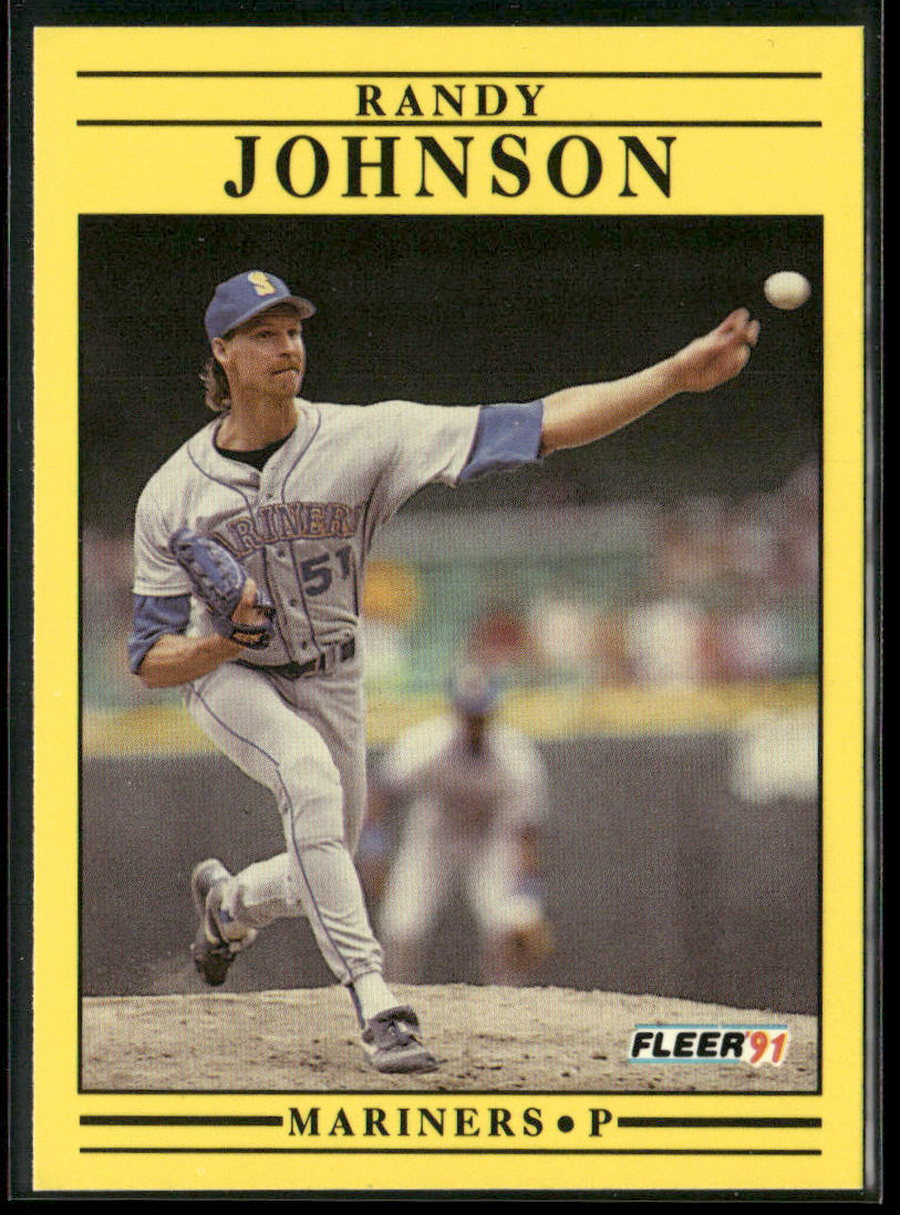 Randy Johnson 1991 Fleer #455b Seattle Mariners
