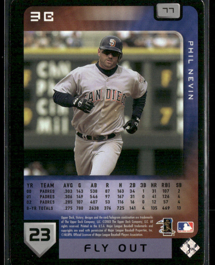 Phil Nevin 2003 Upper Deck Victory #77 San Diego Padres