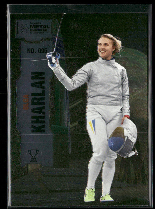 Olga Kharlan 2022 SkyBox Metal Universe Champions #095