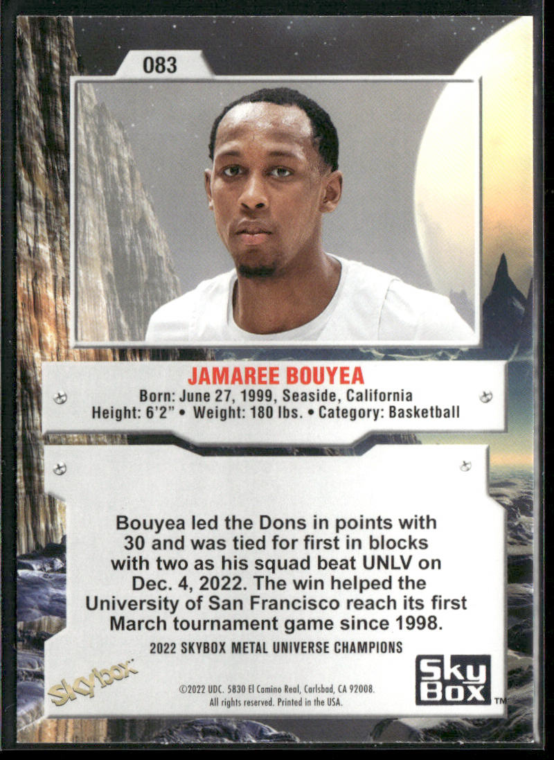 Jamaree Bouyea 2022 SkyBox Metal Universe Champions #083