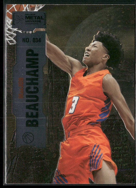 Marjon Beauchamp 2022 SkyBox Metal Universe Champions #034