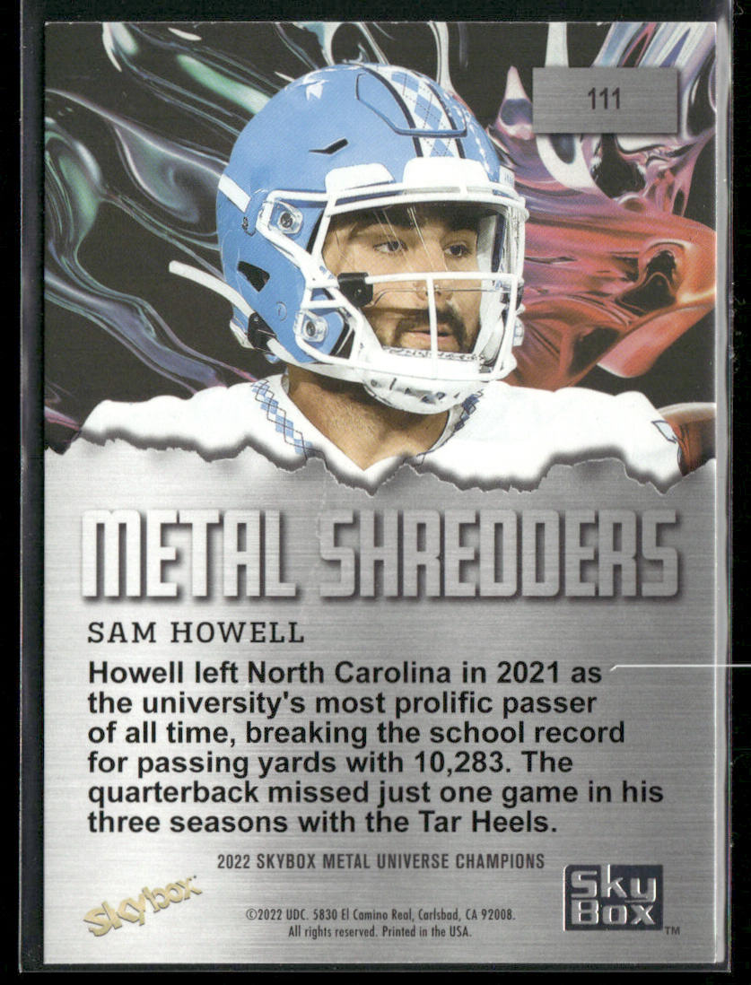Sam Howell 2022 SkyBox Metal Universe Champions #111