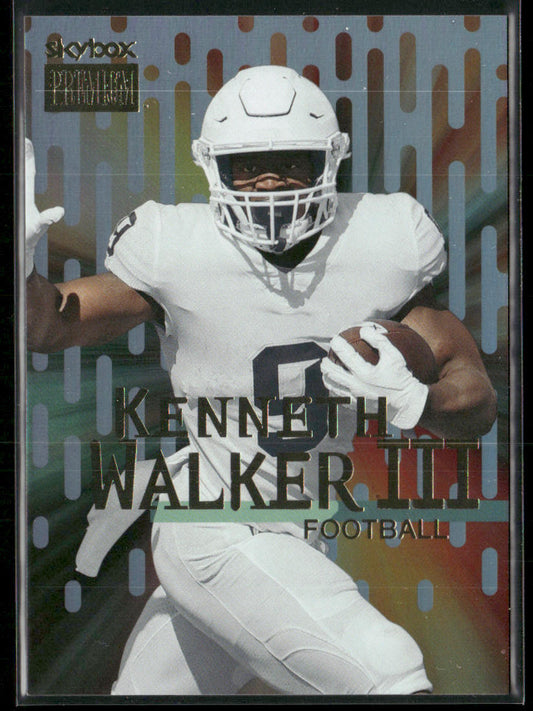 Kenneth Walker III 2022 SkyBox Metal Universe Champions Skybox Premium #S-28