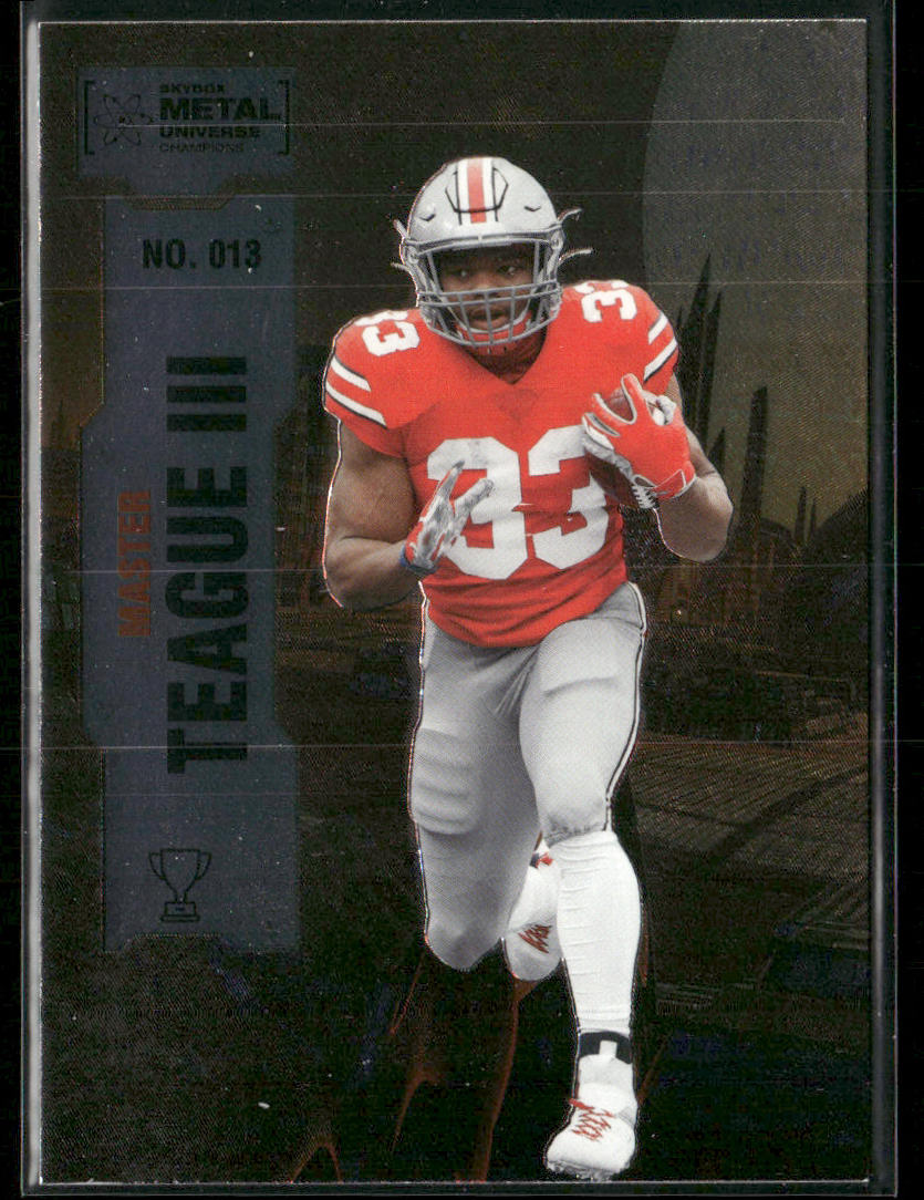 Master Teague 2022 SkyBox Metal Universe Champions #013