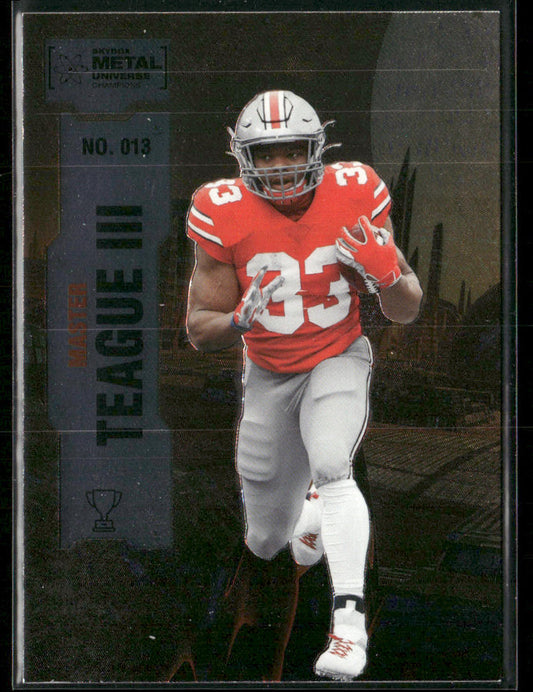 Master Teague 2022 SkyBox Metal Universe Champions #013