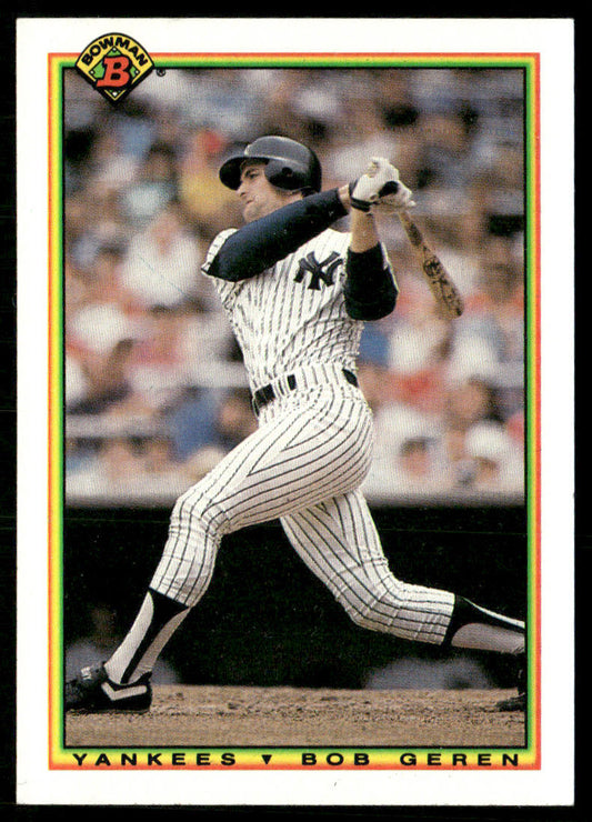 Bob Geren 1990 Bowman #438 New York Yankees